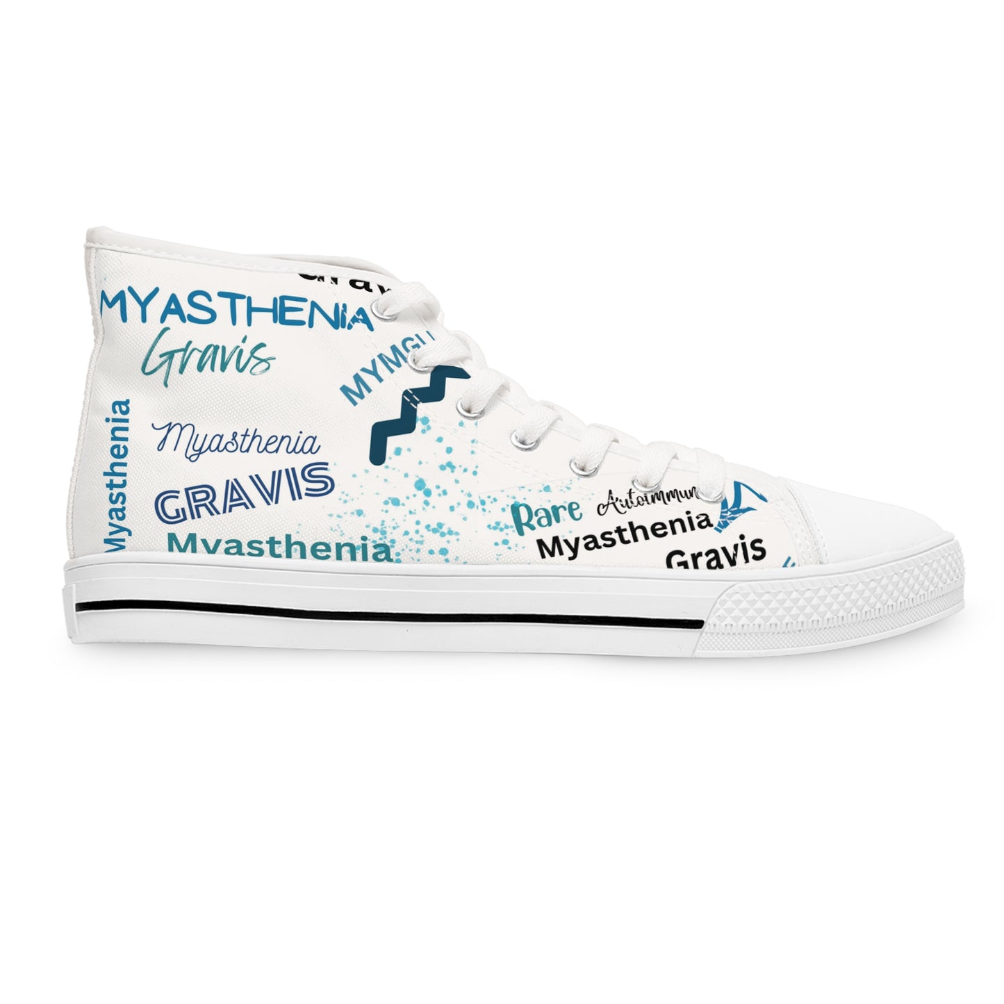 2 Myasthenia Gravis Women's High Top Sneakers