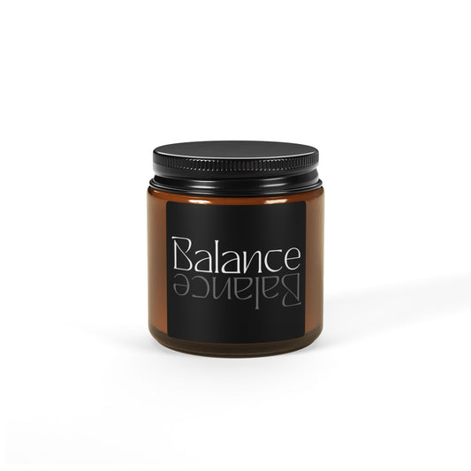 Balance Scented Soy Candle (Multi-Size, Amber Jar)