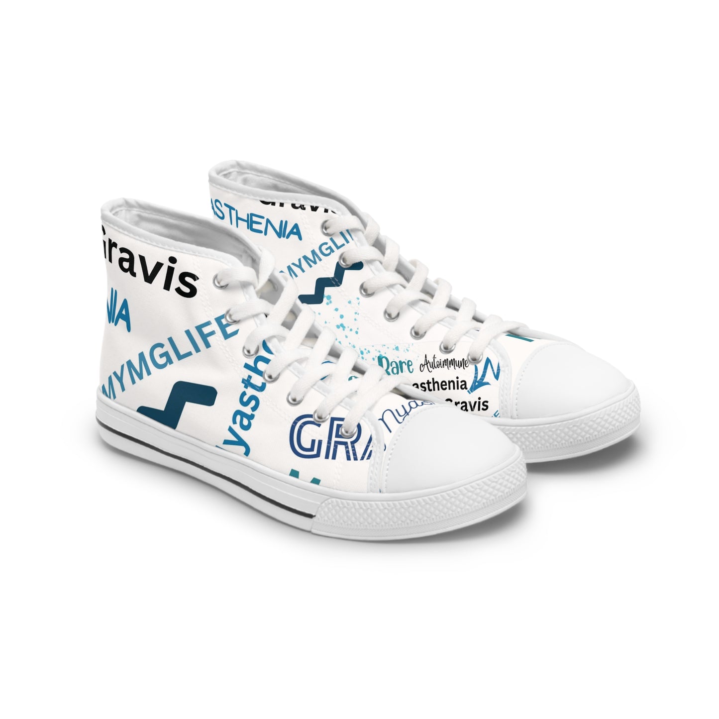 2 Myasthenia Gravis Women's High Top Sneakers