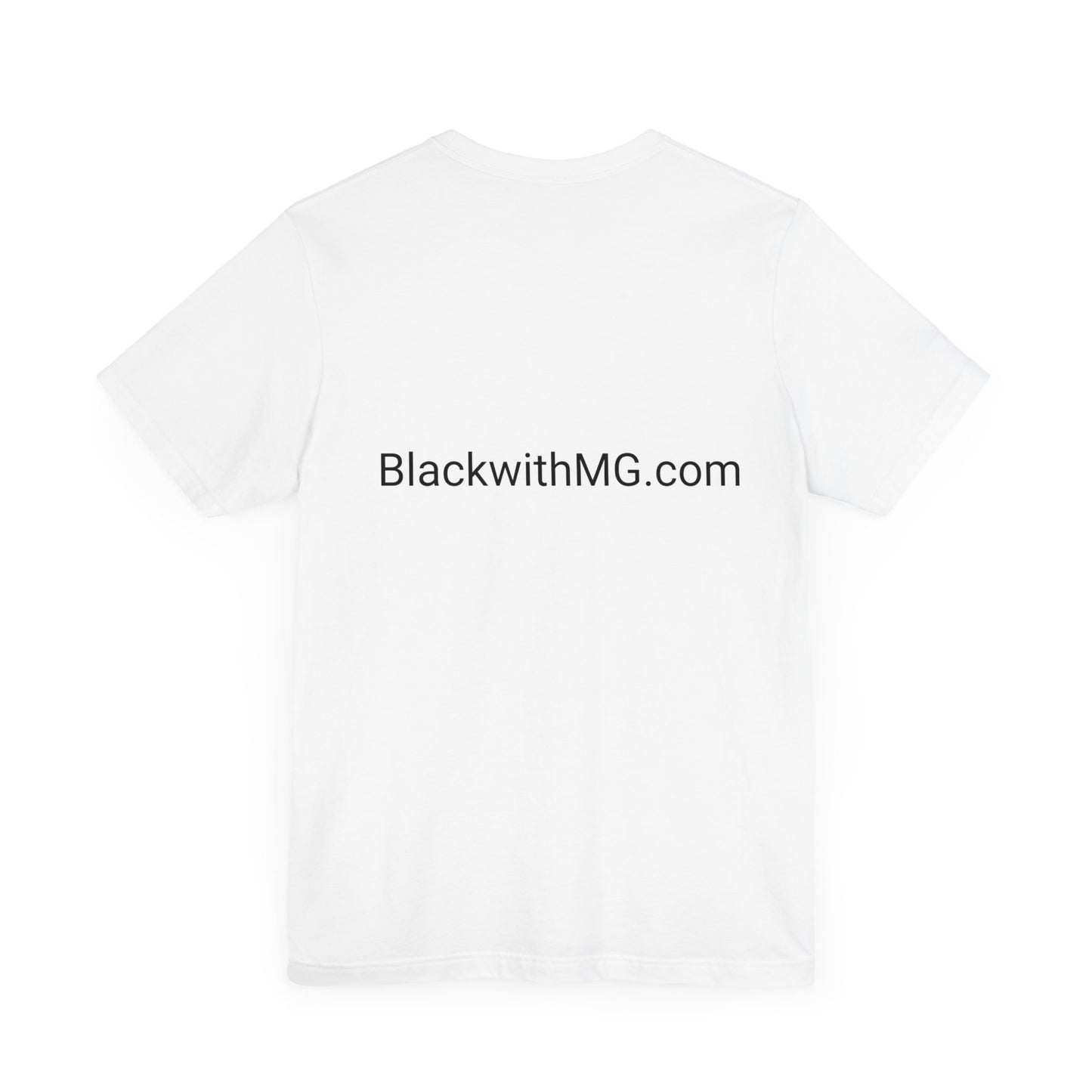 Black with MG Jersey Short Sleeve Tee